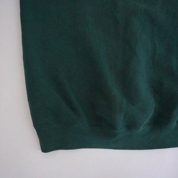 VTG '90s Santee Heavyweight Embroidered Ireland Hunter Green Crewneck Sweater L - Picture 7 of 10